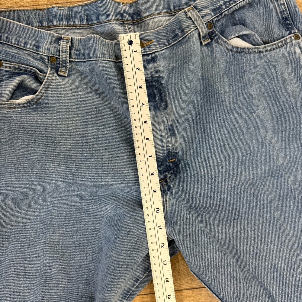 Wrangler Rugged Wear Jeans Mens 42x30 Light Wash Denim Pants Casual - Picture 6 of 7
